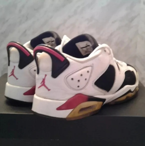 Nike Air Jordan 6 Retro GS 7Y Fuchsia Black White womens sz 8.5 mens 7 768878 - Picture 3 of 6